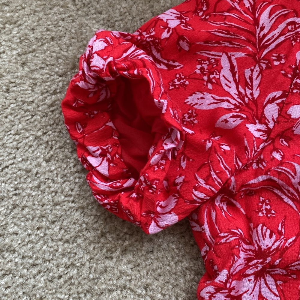 Piper and Scoot midi dress red, size large - Picture 4 of 7